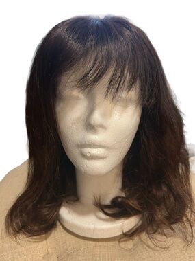 Premium Human Hair Lace Front Wig – Realistic Pre-Plucked Hairline – Like New